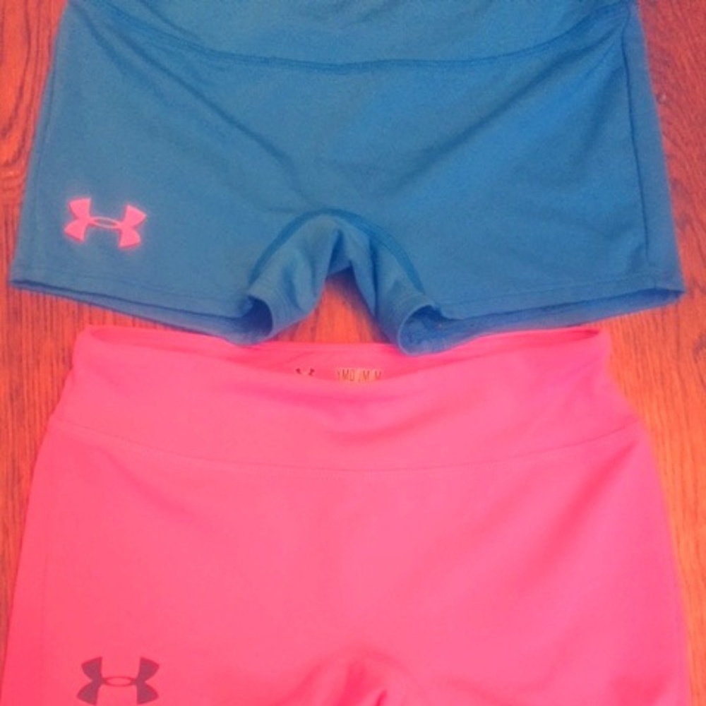 Girls Under Armour shorts 2 pair